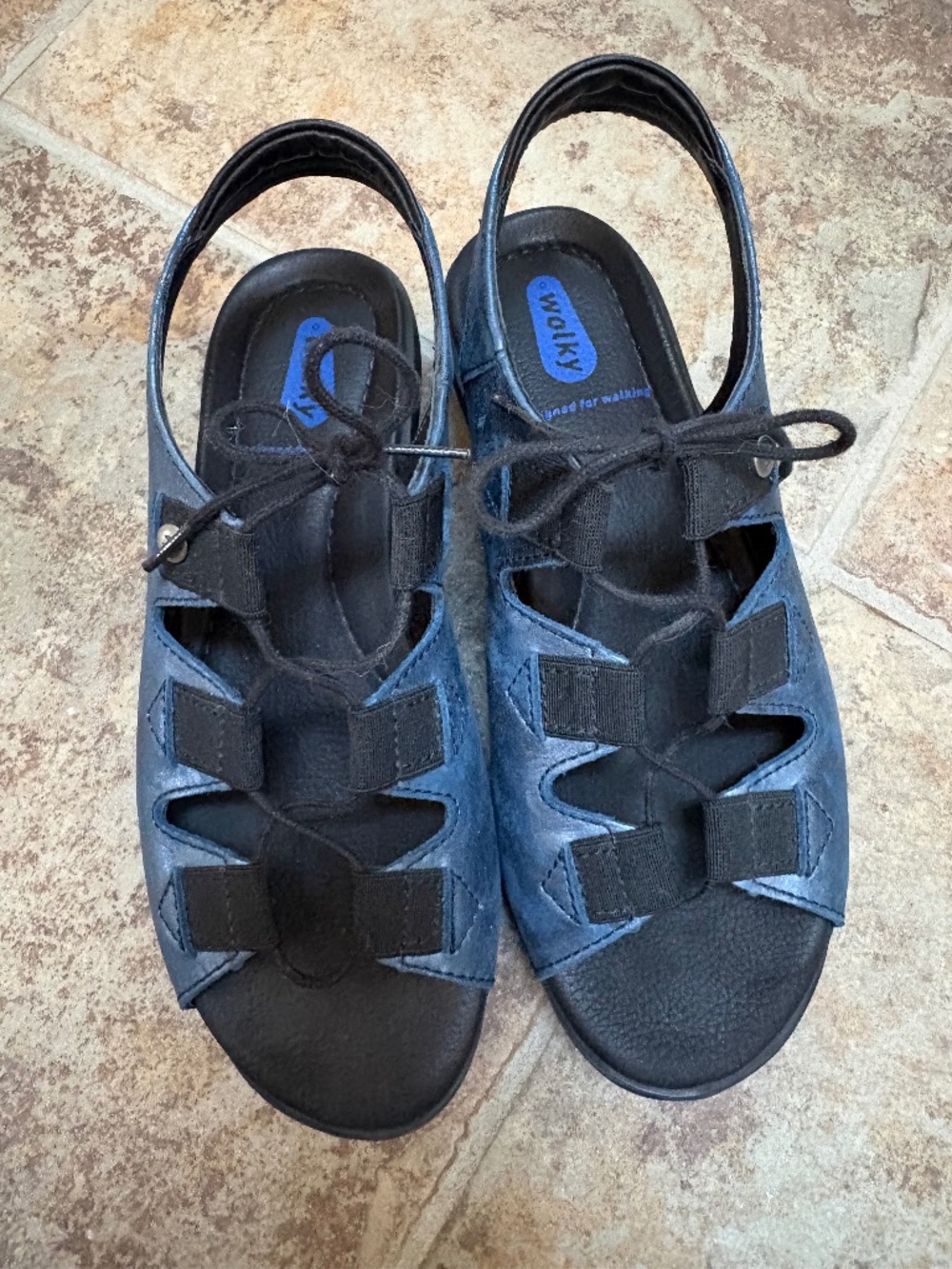 Wolky Lace Front Sandals